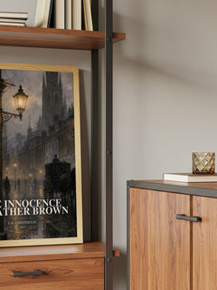 The Innocence of Father Brown book watercolour illustration paper finish options – matte satin gloss