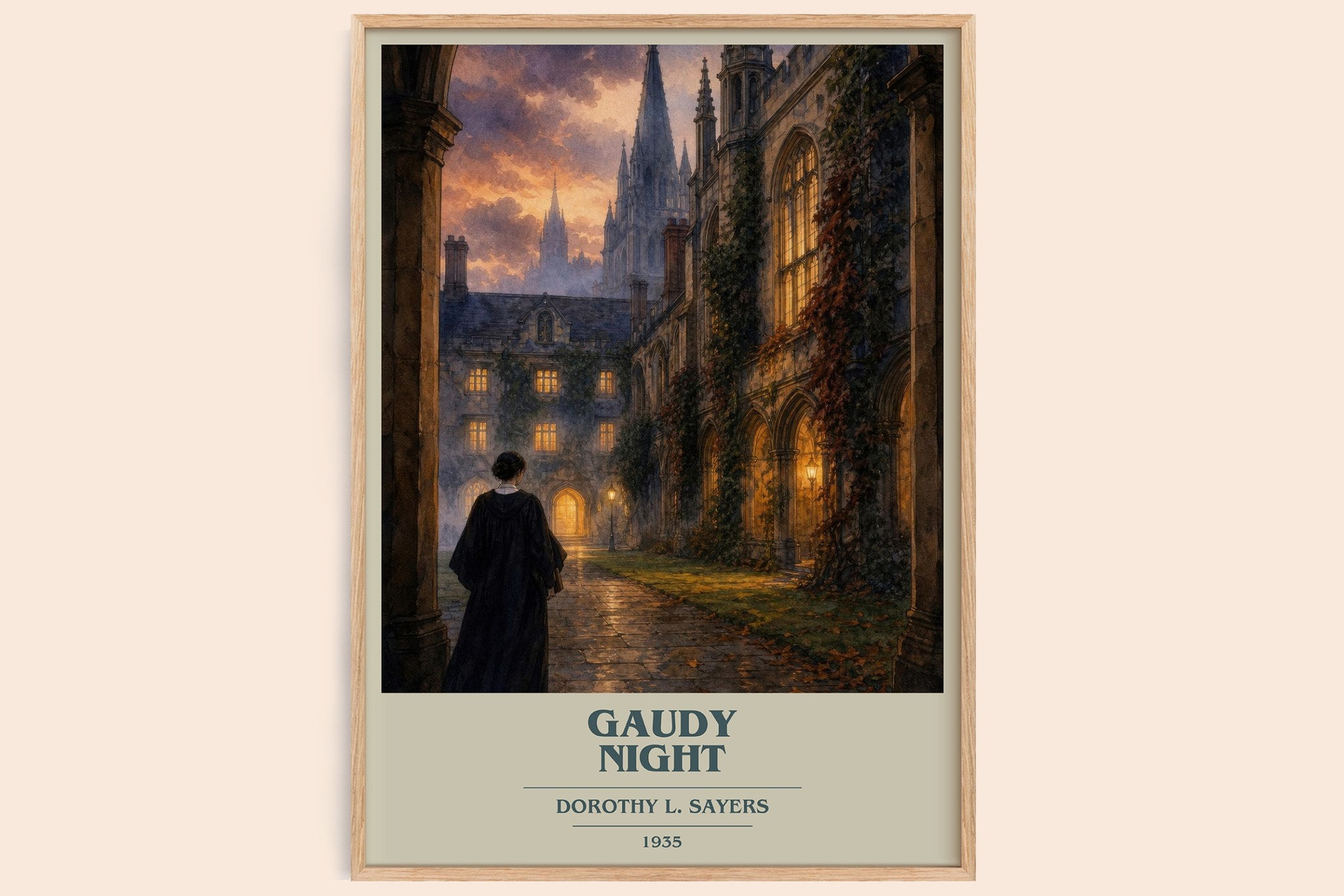 Gaudy Night Book Cover Poster by Dorothy L. Sayers