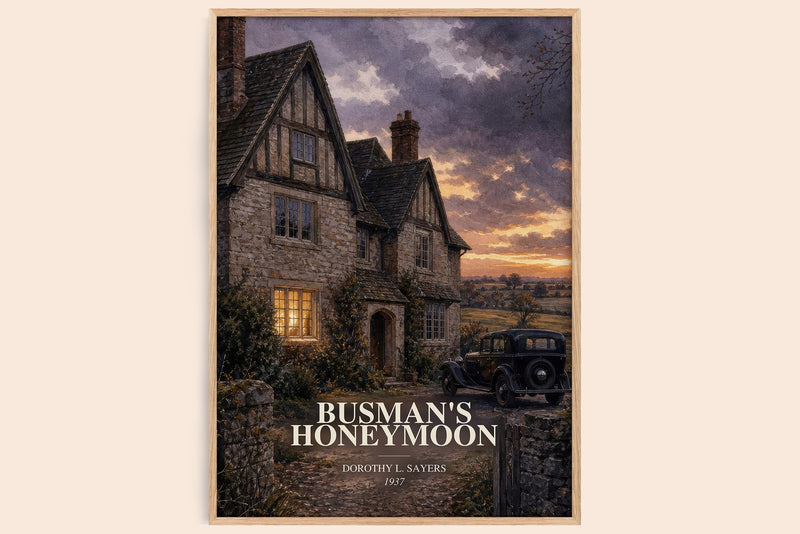 Busman's Honeymoon Book Watercolour Illustration by Dorothy L. Sayers (Edge style)