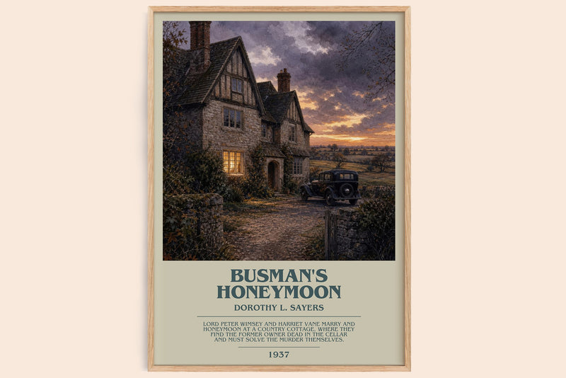 Busman's Honeymoon Bookish Wall Art by Dorothy L. Sayers (Modern style)