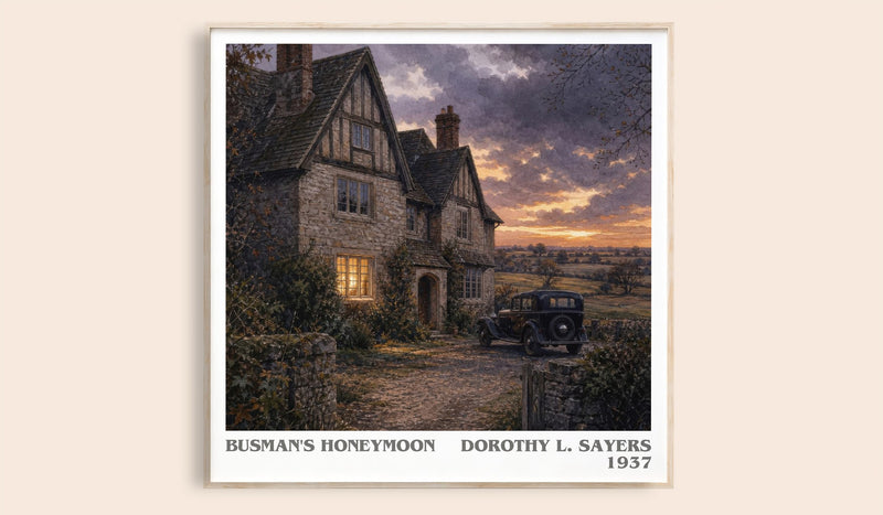 Busman's Honeymoon Literary Art Print by Dorothy L. Sayers (Square style)