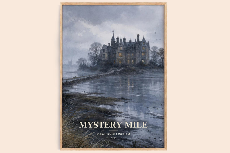 Mystery Mile Book Watercolour Illustration by Margery Allingham (Edge style)