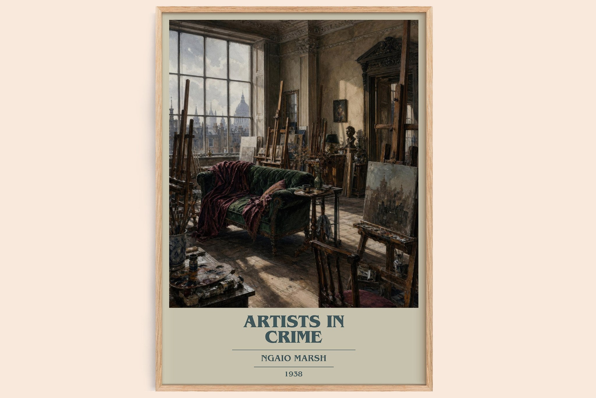 Artists in Crime Book Cover Poster by Ngaio Marsh