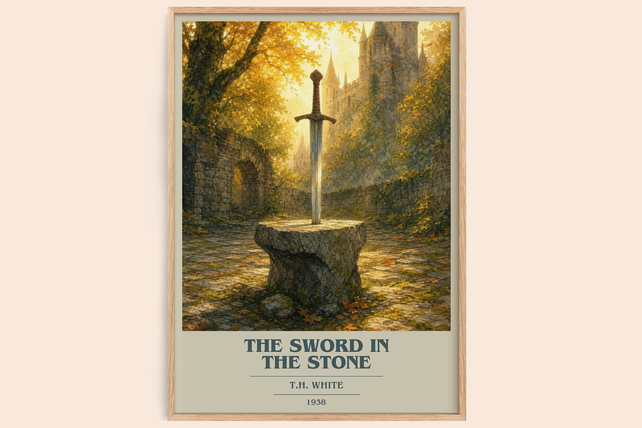 The Sword in the Stone Book Cover Poster by T.H. White