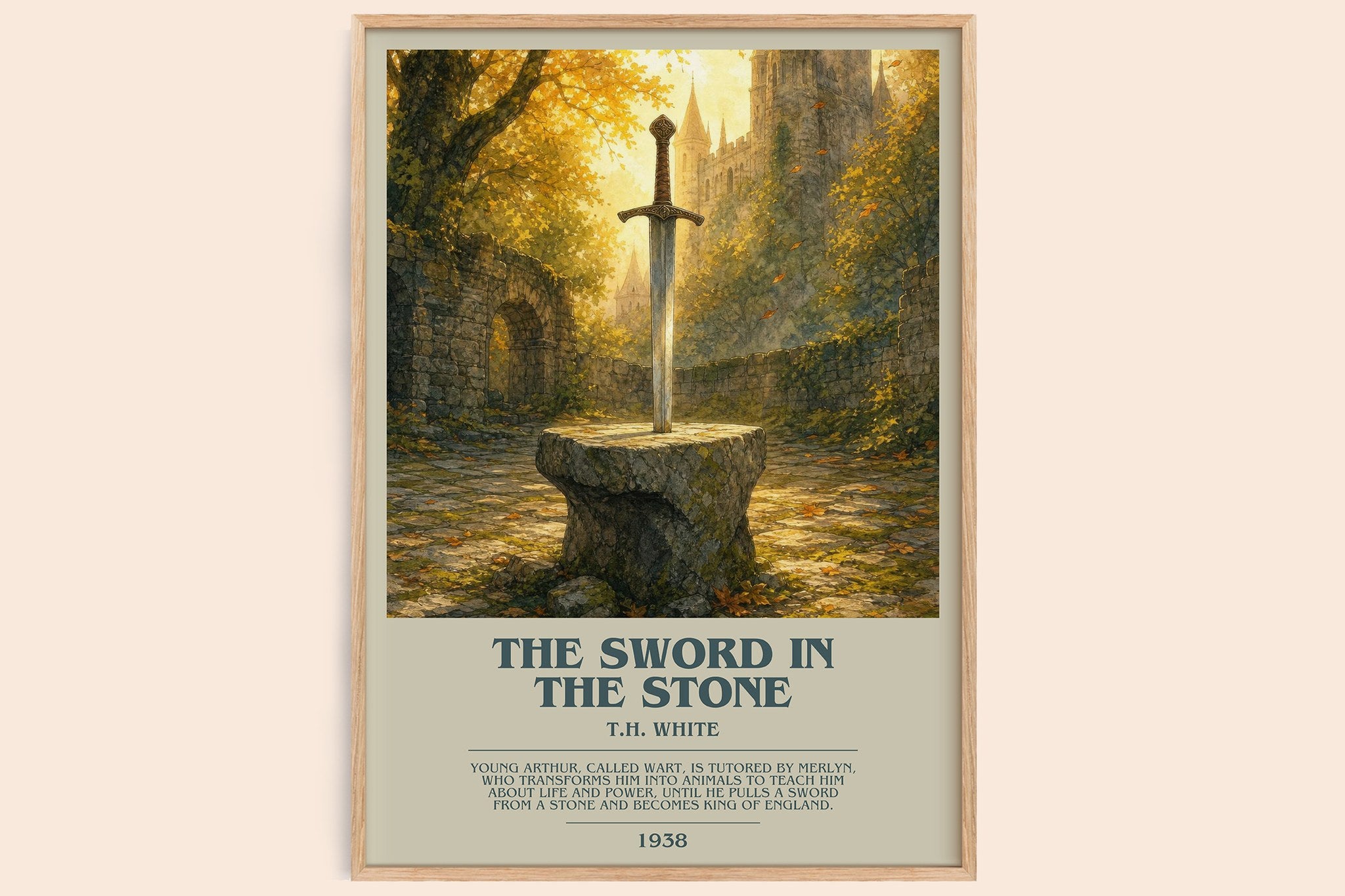 The Sword in the Stone Bookish Wall Art by T.H. White