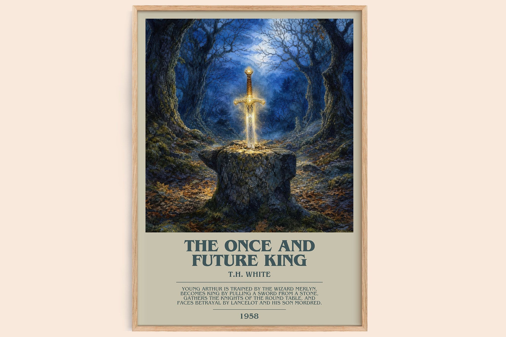 The Once and Future King Bookish Wall Art by T.H. White
