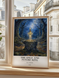 The Once and Future King book cover poster colour and style options – T.H. White book art