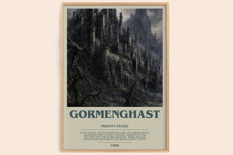 Gormenghast Bookish Wall Art by Mervyn Peake (Modern style)
