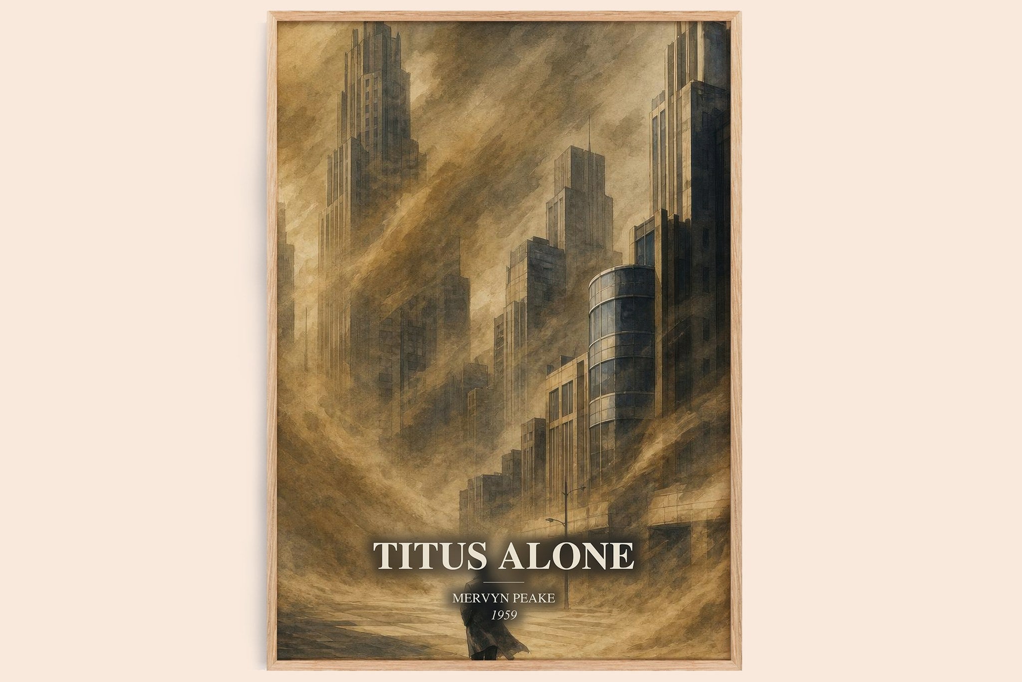 Titus Alone Book Watercolour Illustration by Mervyn Peake