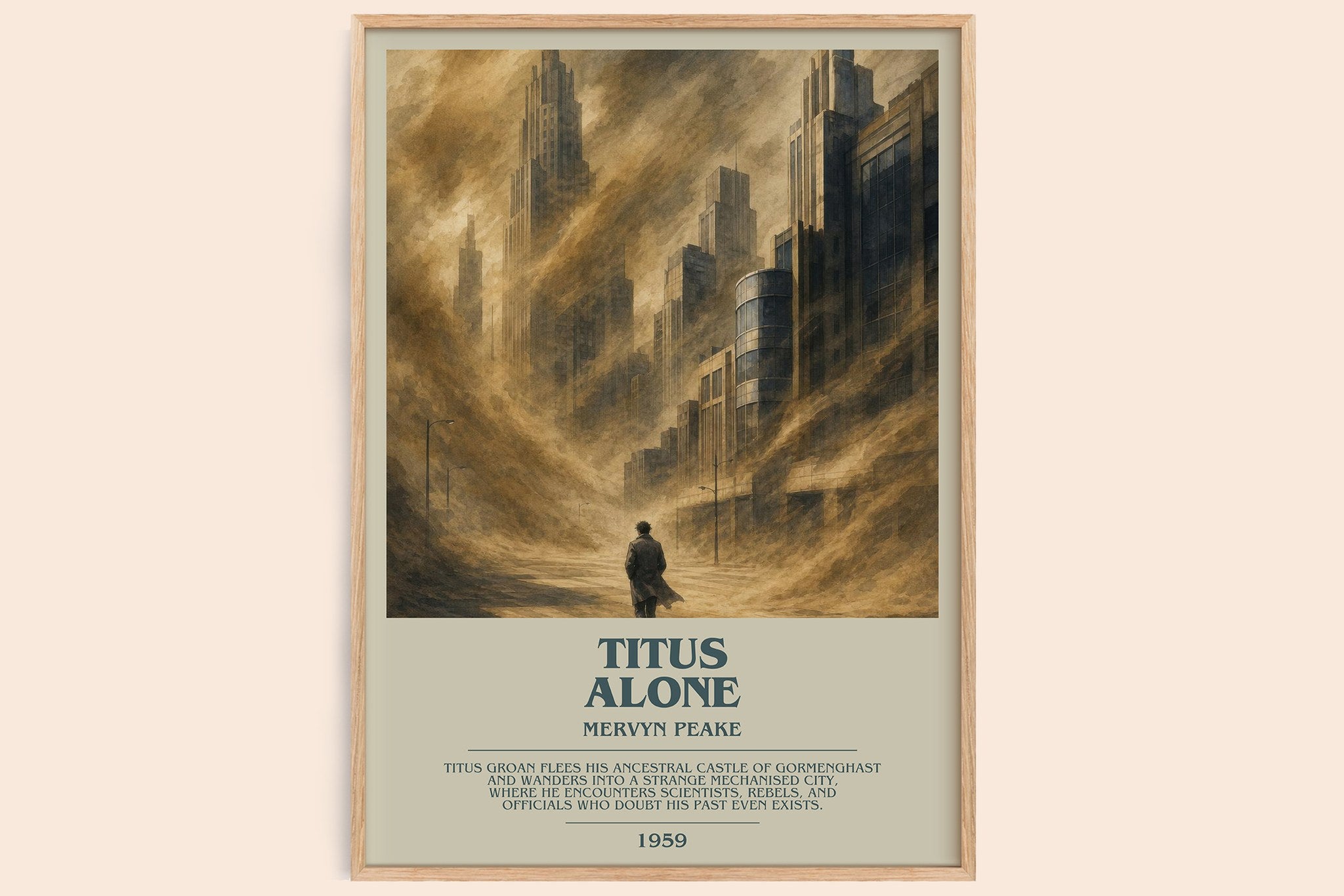 Titus Alone Bookish Wall Art by Mervyn Peake