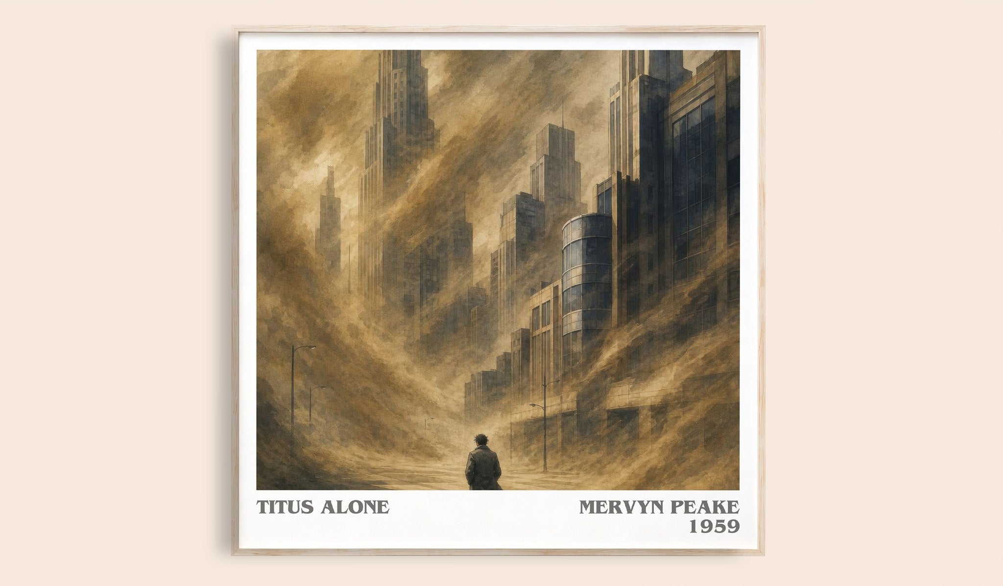 Titus Alone Literary Art Print by Mervyn Peake