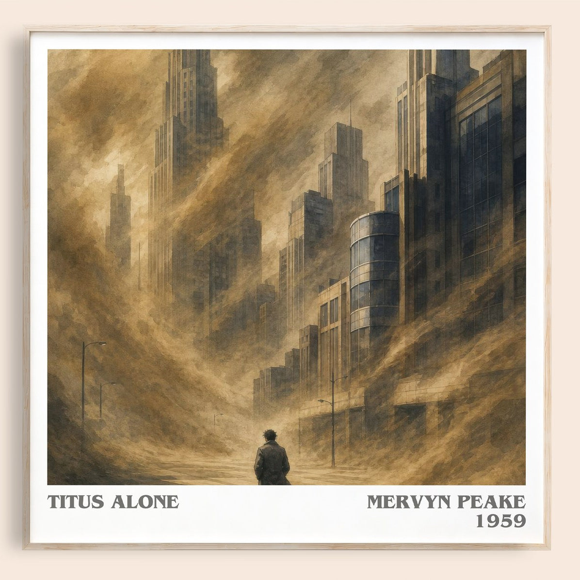 Titus Alone Literary Art Print by Mervyn Peake