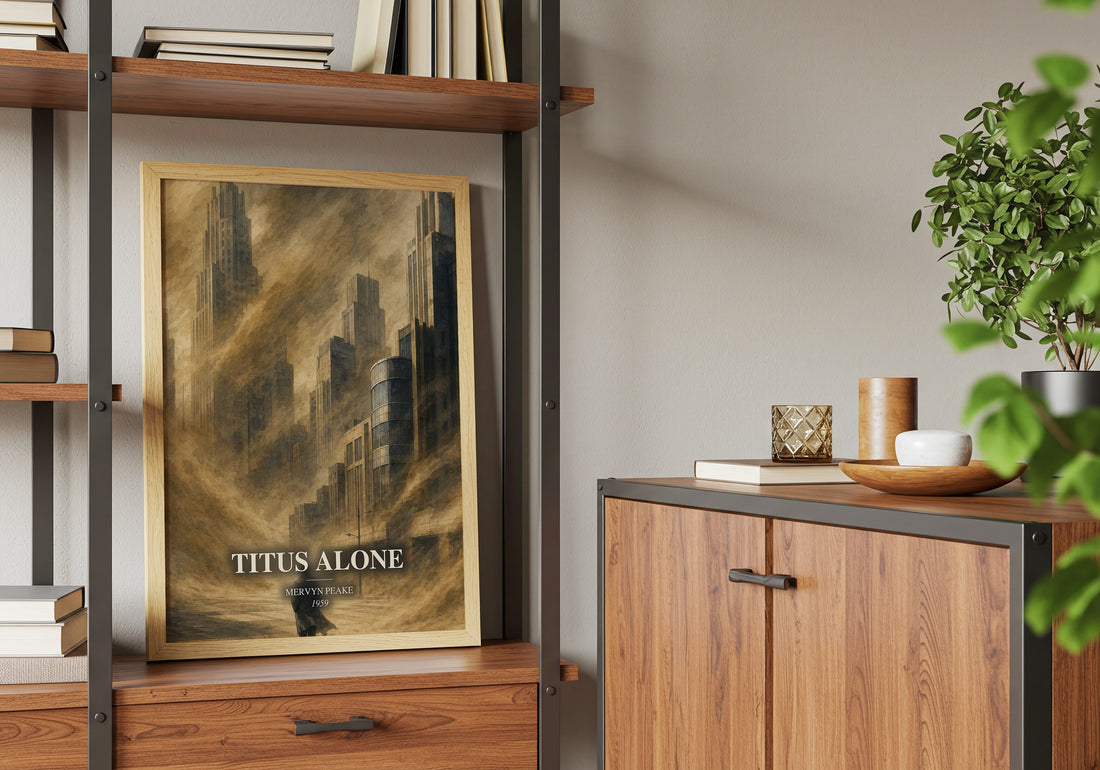Titus Alone book watercolour illustration paper finish options – matte satin gloss