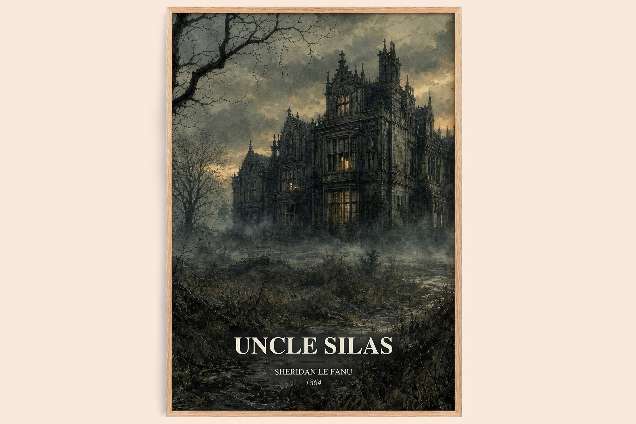 Uncle Silas Book Watercolour Illustration by Sheridan Le Fanu