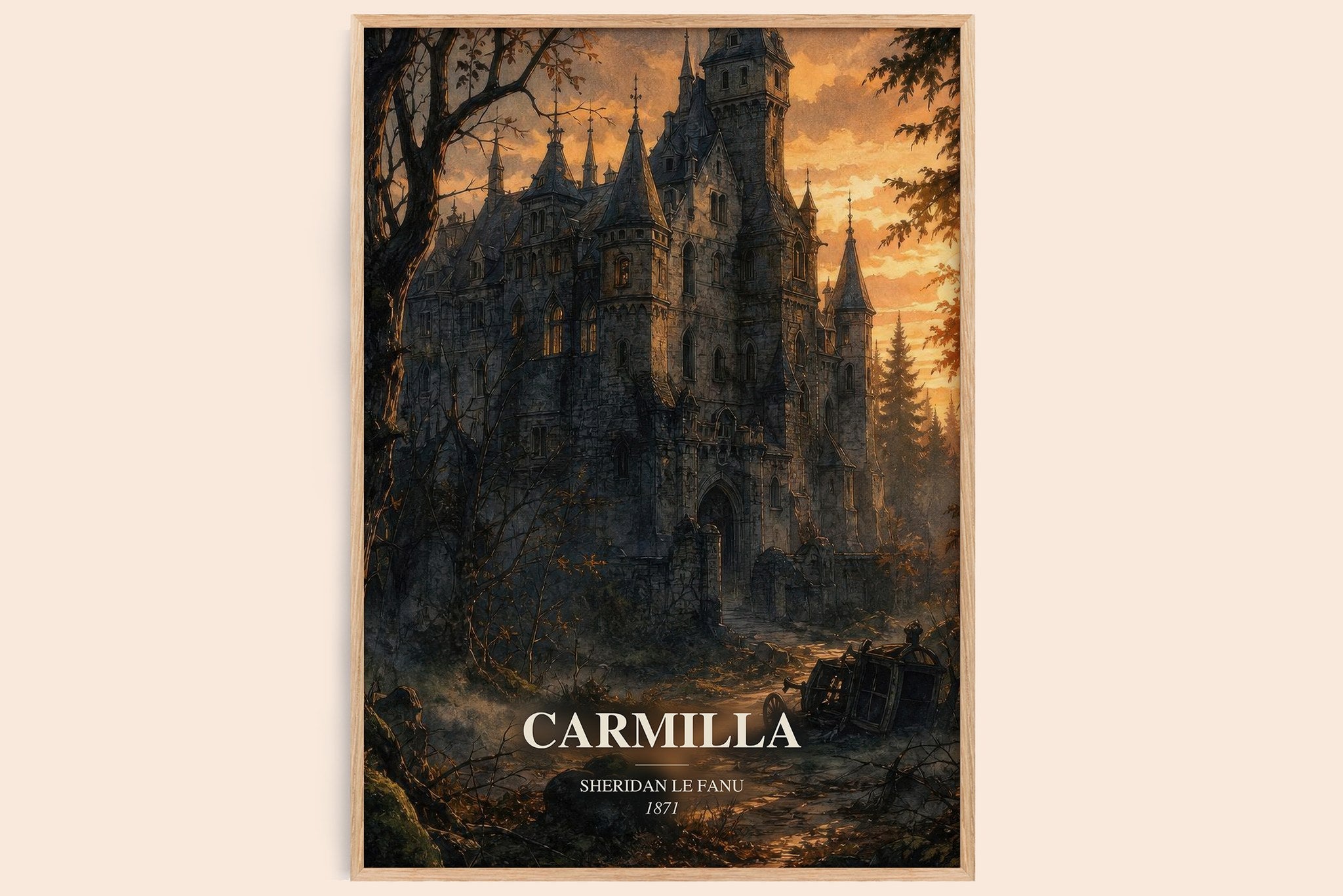 Carmilla Book Watercolour Illustration by Sheridan Le Fanu