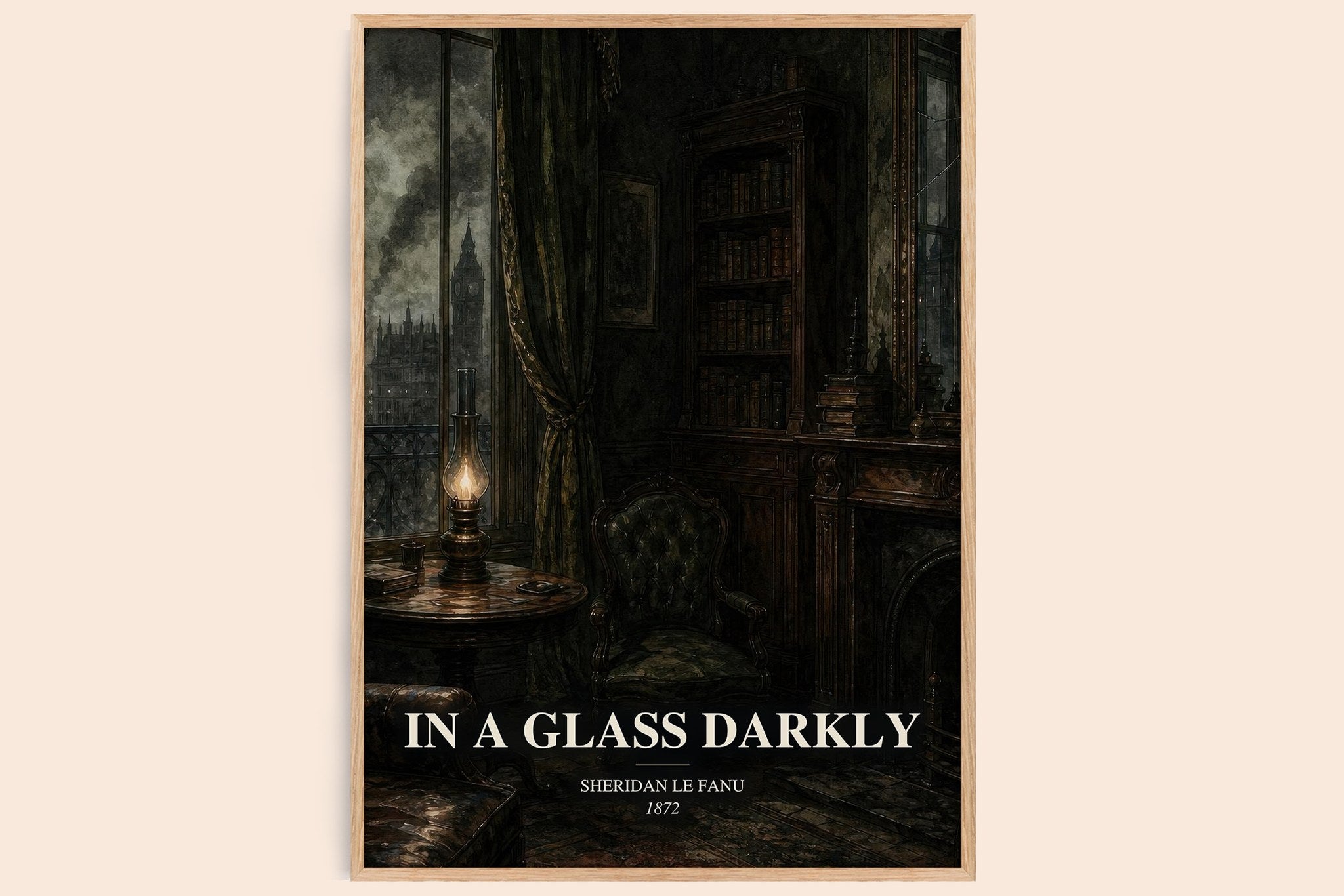 In a Glass Darkly Book Watercolour Illustration by Sheridan Le Fanu