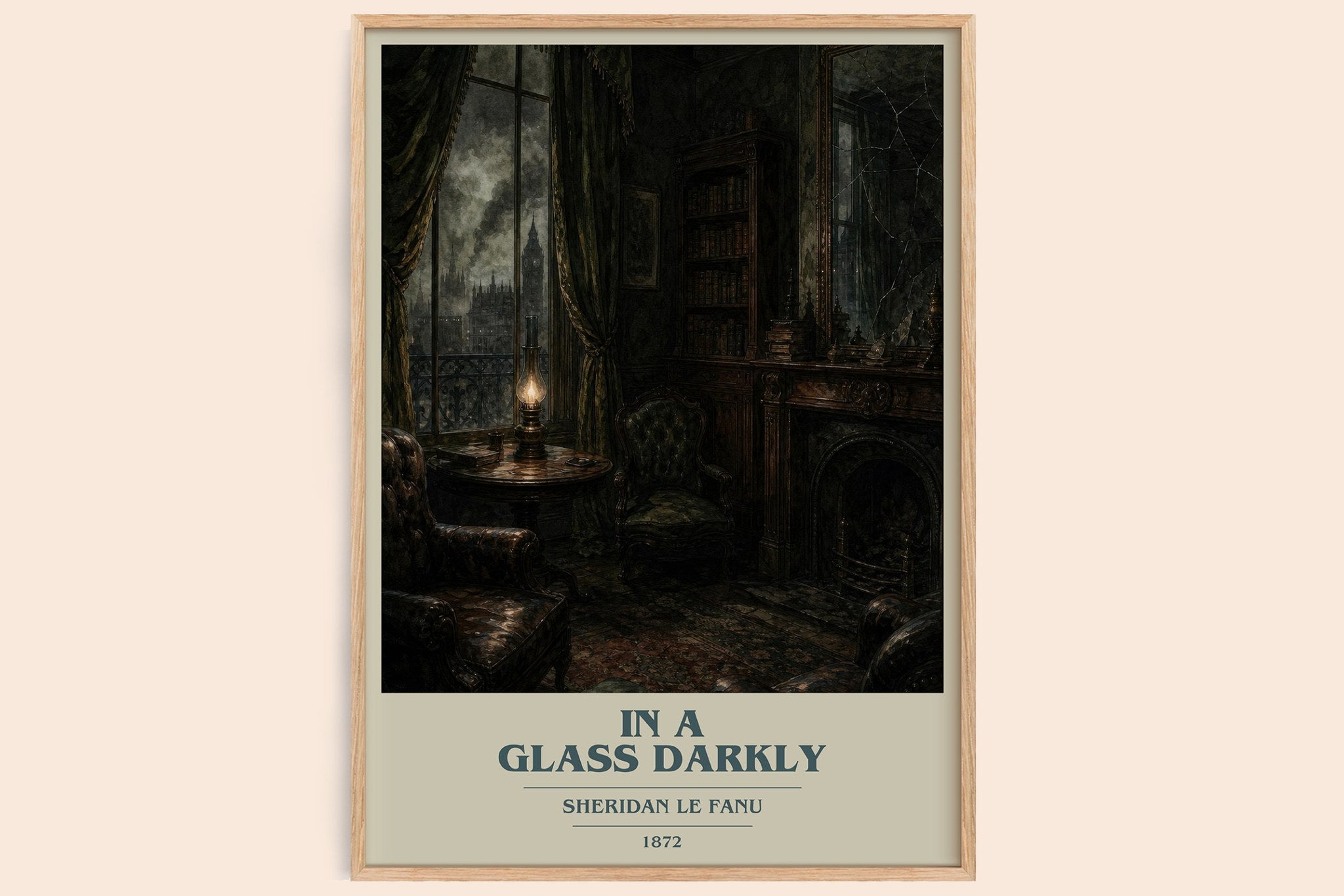 In a Glass Darkly Book Cover Poster by Sheridan Le Fanu