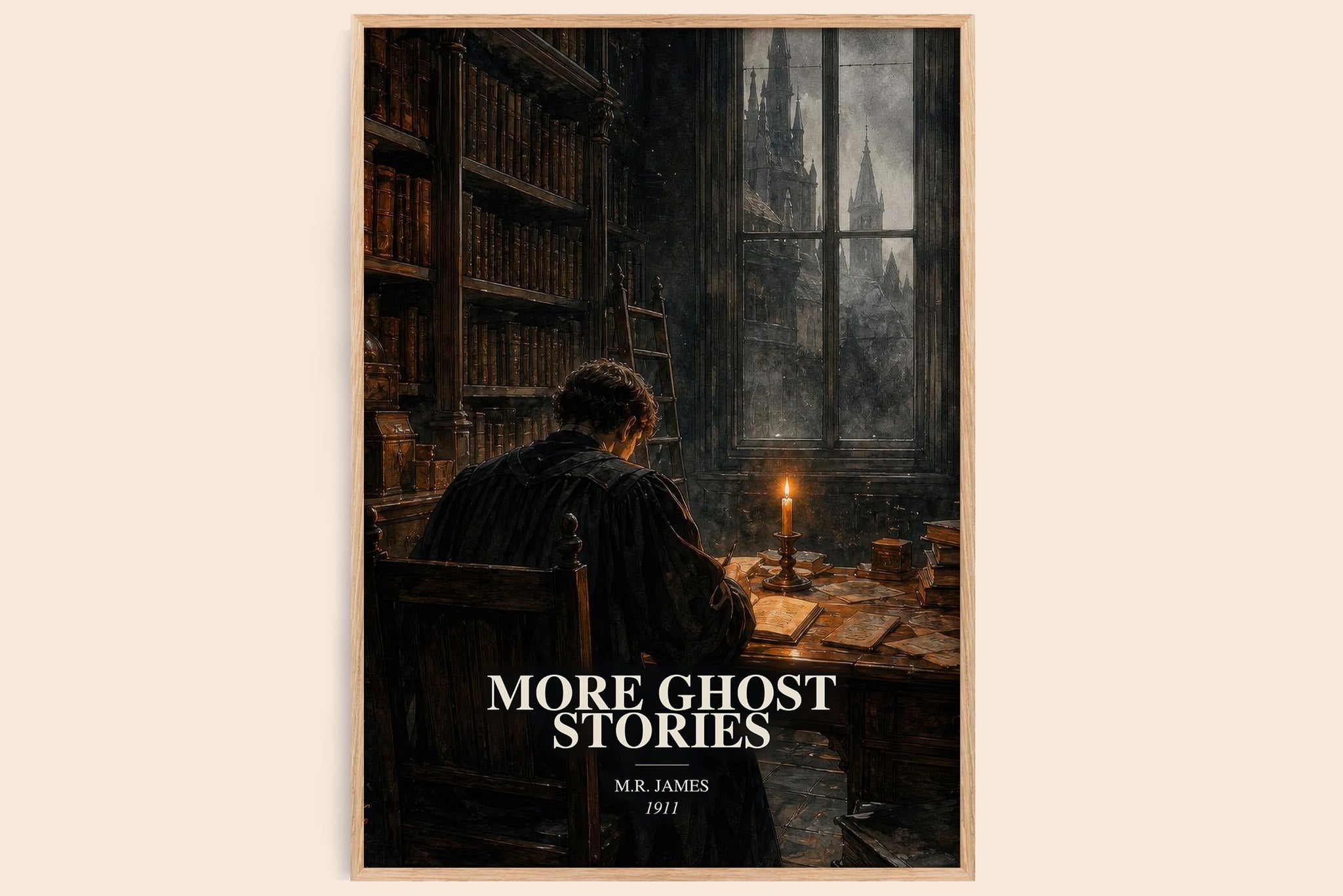 More Ghost Stories Book Watercolour Illustration by M.R. James