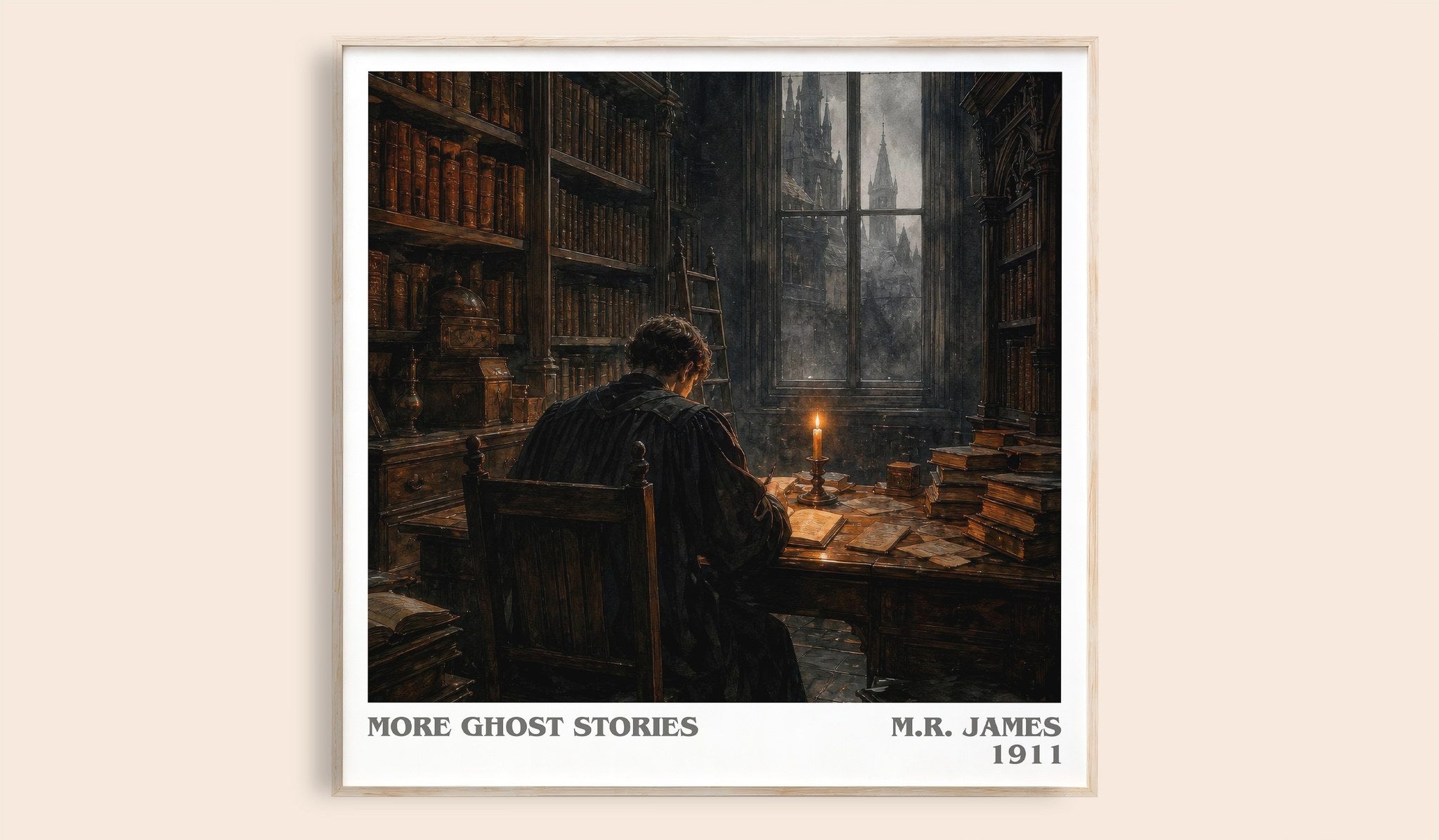 More Ghost Stories Literary Art Print by M.R. James
