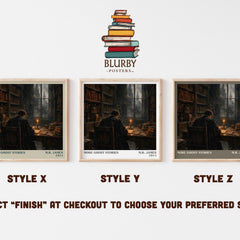 More Ghost Stories literary print in frame leaning in hallway – horror wall art