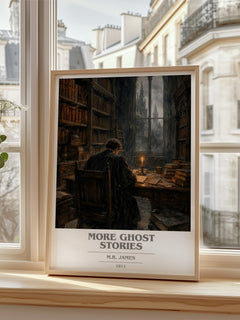 More Ghost Stories book cover poster colour and style options – M.R. James book art