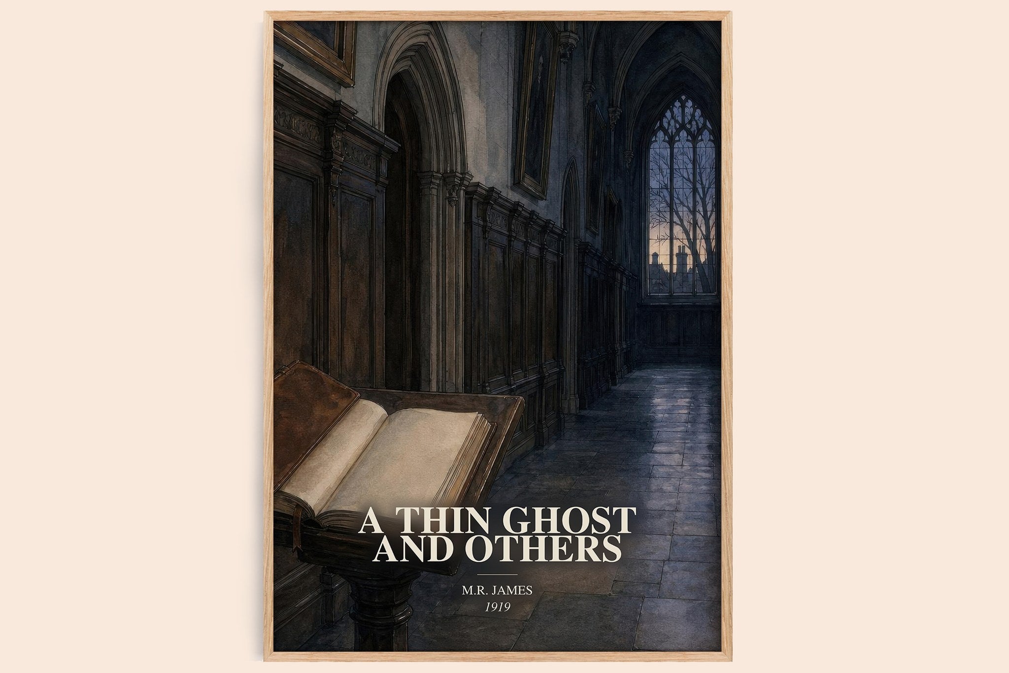 A Thin Ghost and Others Book Watercolour Illustration by M.R. James