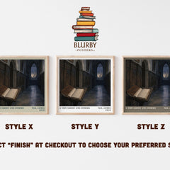 A Thin Ghost and Others literary print in frame leaning in hallway – horror wall art