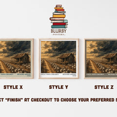 Uncle Tom's Children literary print in frame leaning in hallway – literary fiction wall art