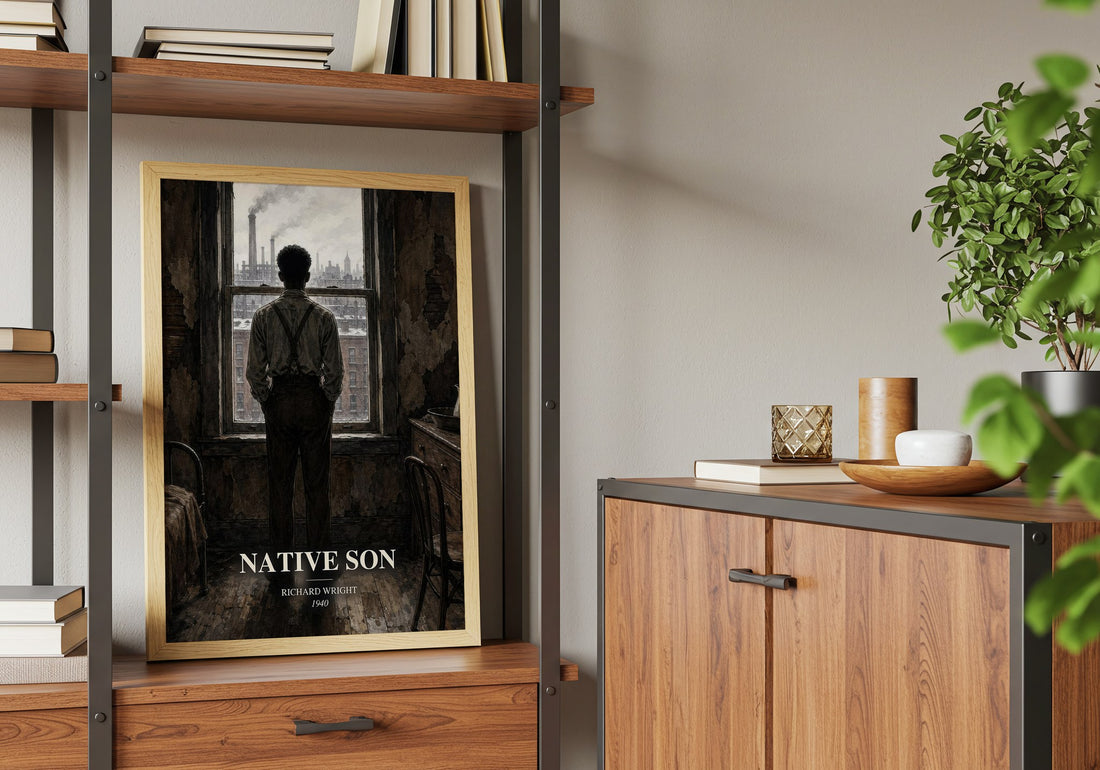 Native Son book watercolour illustration paper finish options – matte satin gloss