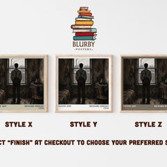 Native Son literary print in frame leaning in hallway – literary fiction wall art