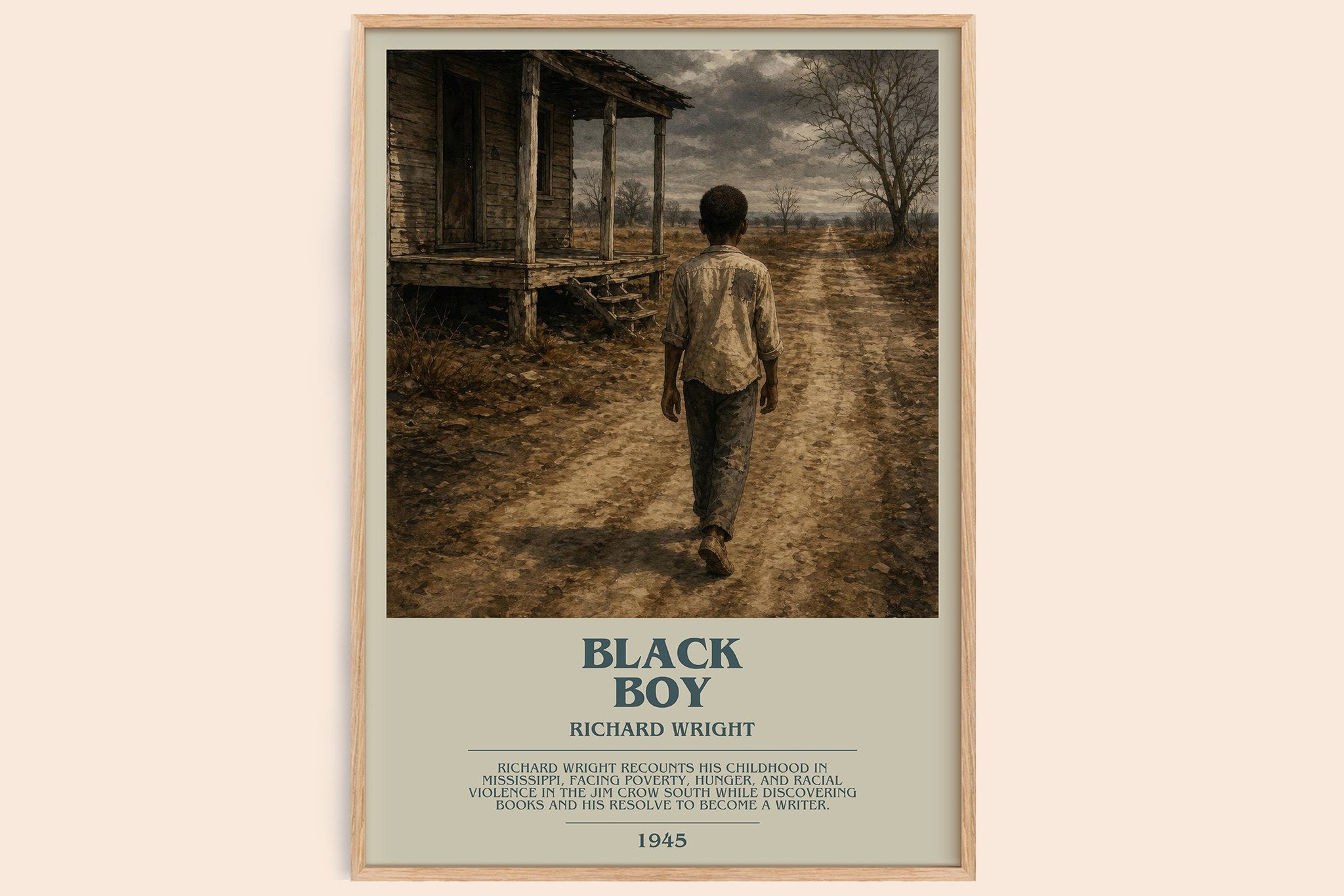 Black Boy Bookish Wall Art by Richard Wright
