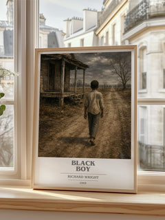 Black Boy book cover poster colour and style options – Richard Wright book art