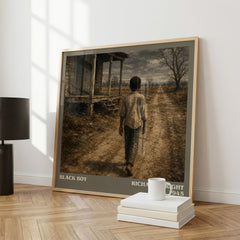 Black Boy literary print framed by window – literary home decor