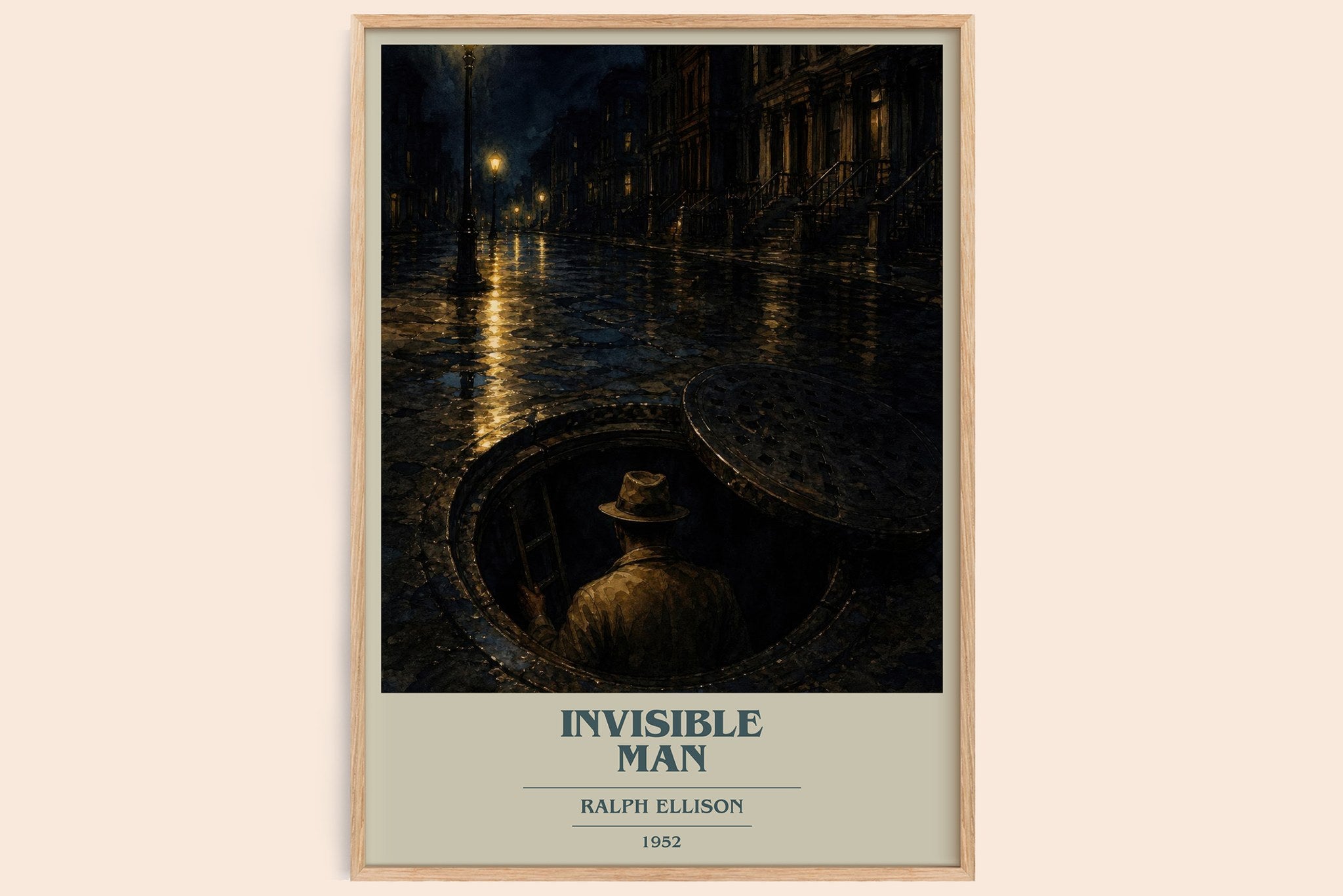 Invisible Man Book Cover Poster by Ralph Ellison
