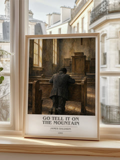 Go Tell It on the Mountain book cover poster colour and style options – James Baldwin book art