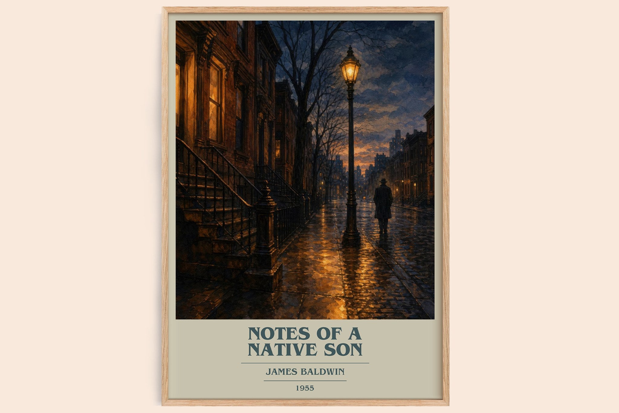 Notes of a Native Son Book Cover Poster by James Baldwin