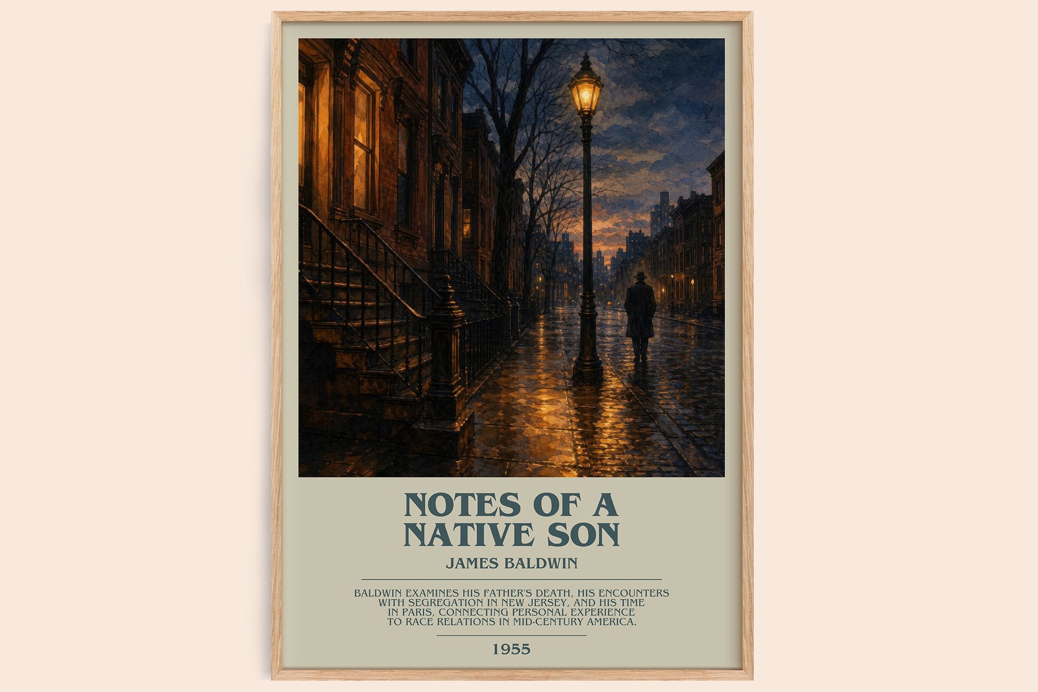 Notes of a Native Son Bookish Wall Art by James Baldwin
