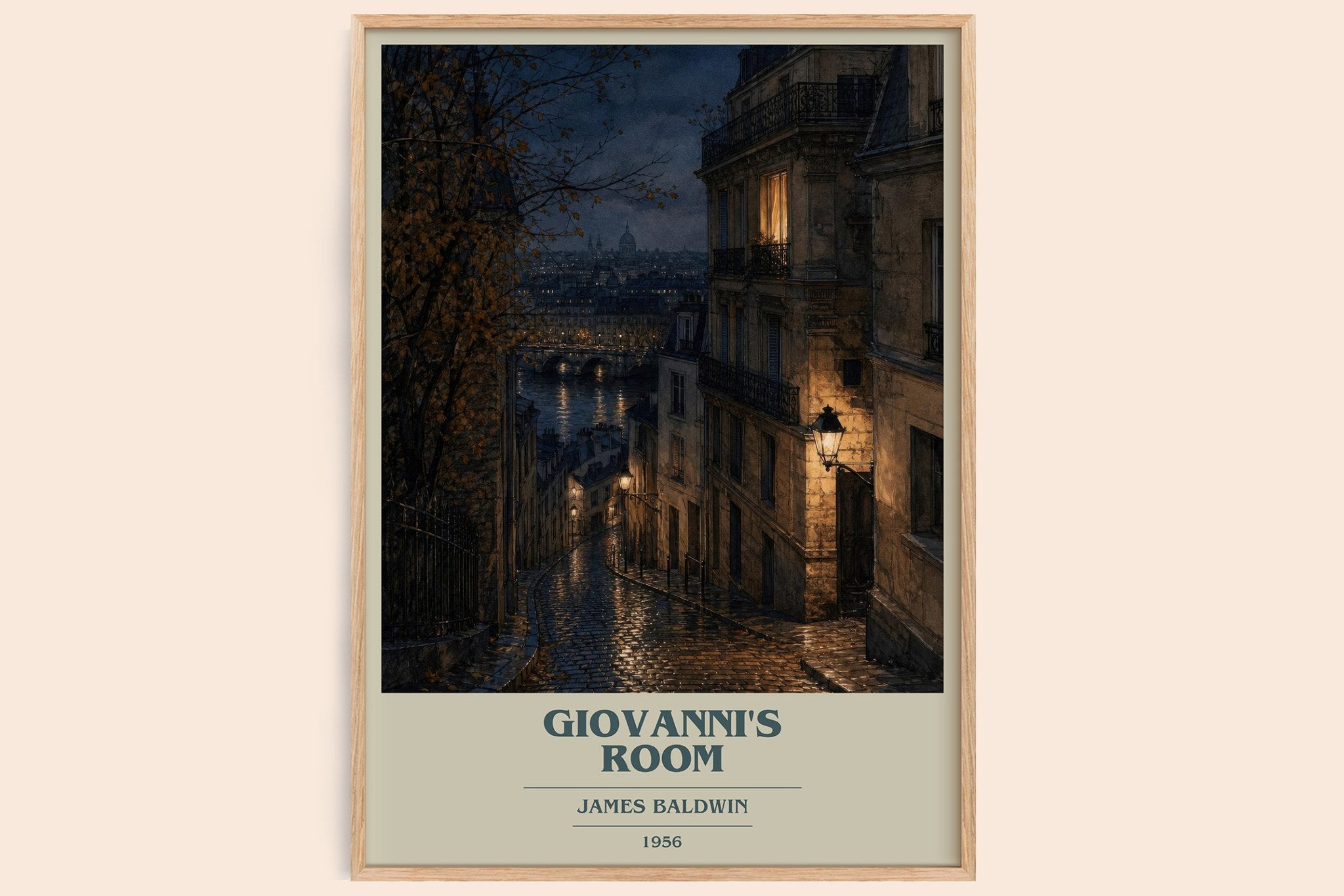 Giovanni's Room Book Cover Poster by James Baldwin