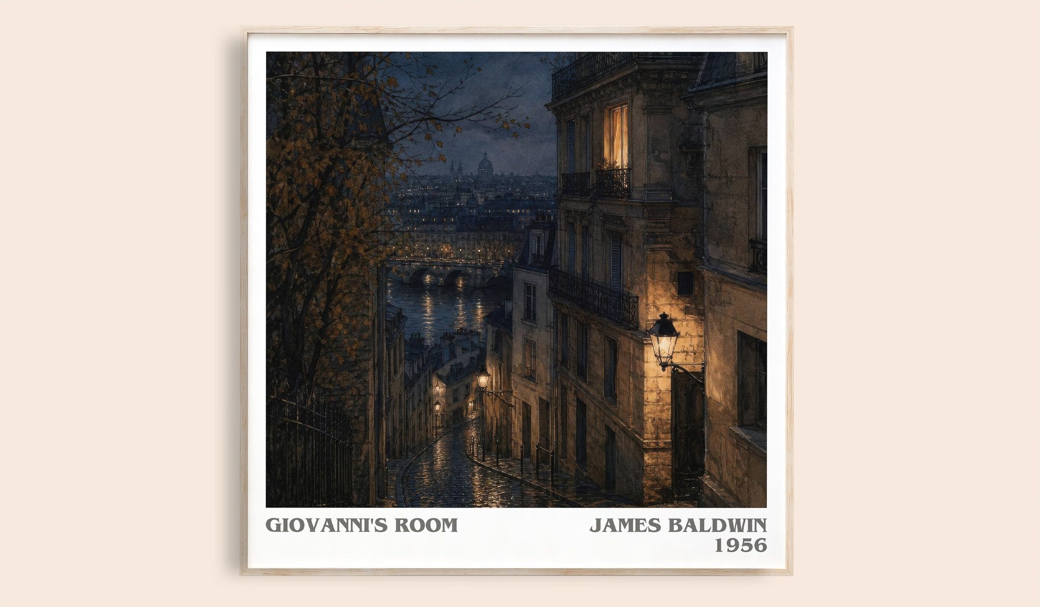 Giovanni's Room Literary Art Print by James Baldwin