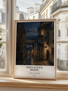 Giovanni's Room book cover poster colour and style options – James Baldwin book art