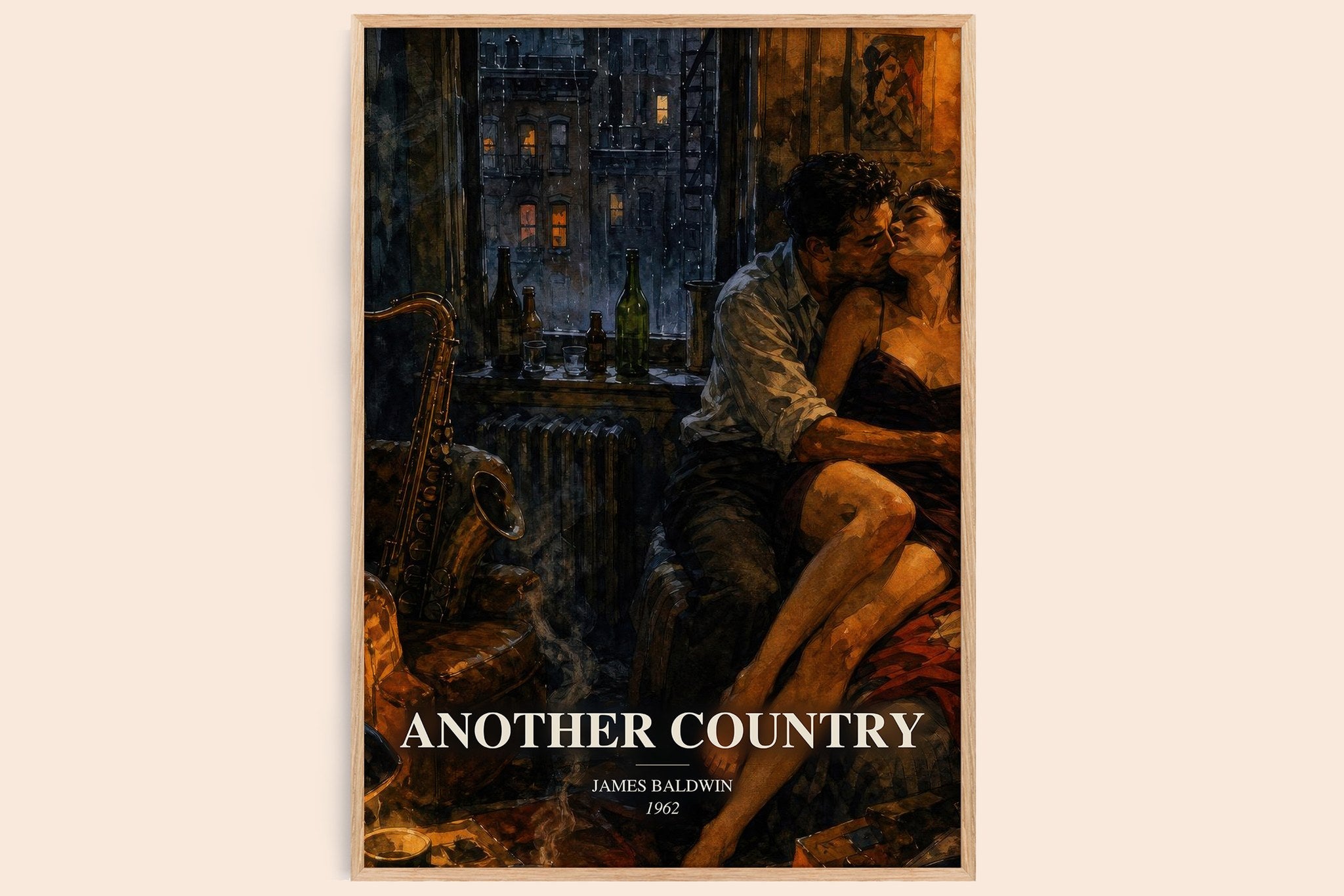 Another Country Book Watercolour Illustration by James Baldwin