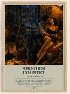 Another Country Bookish Wall Art by James Baldwin – image 1