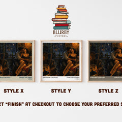 Another Country literary print in frame leaning in hallway – literary fiction wall art