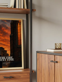 The Fire Next Time book watercolour illustration paper finish options – matte satin gloss