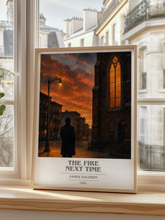 The Fire Next Time book cover poster colour and style options – James Baldwin book art
