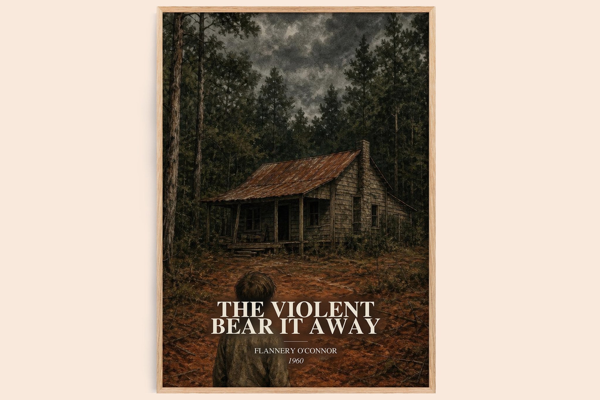 Violent Bear It Away Book Watercolour Illustration by F. O'Connor