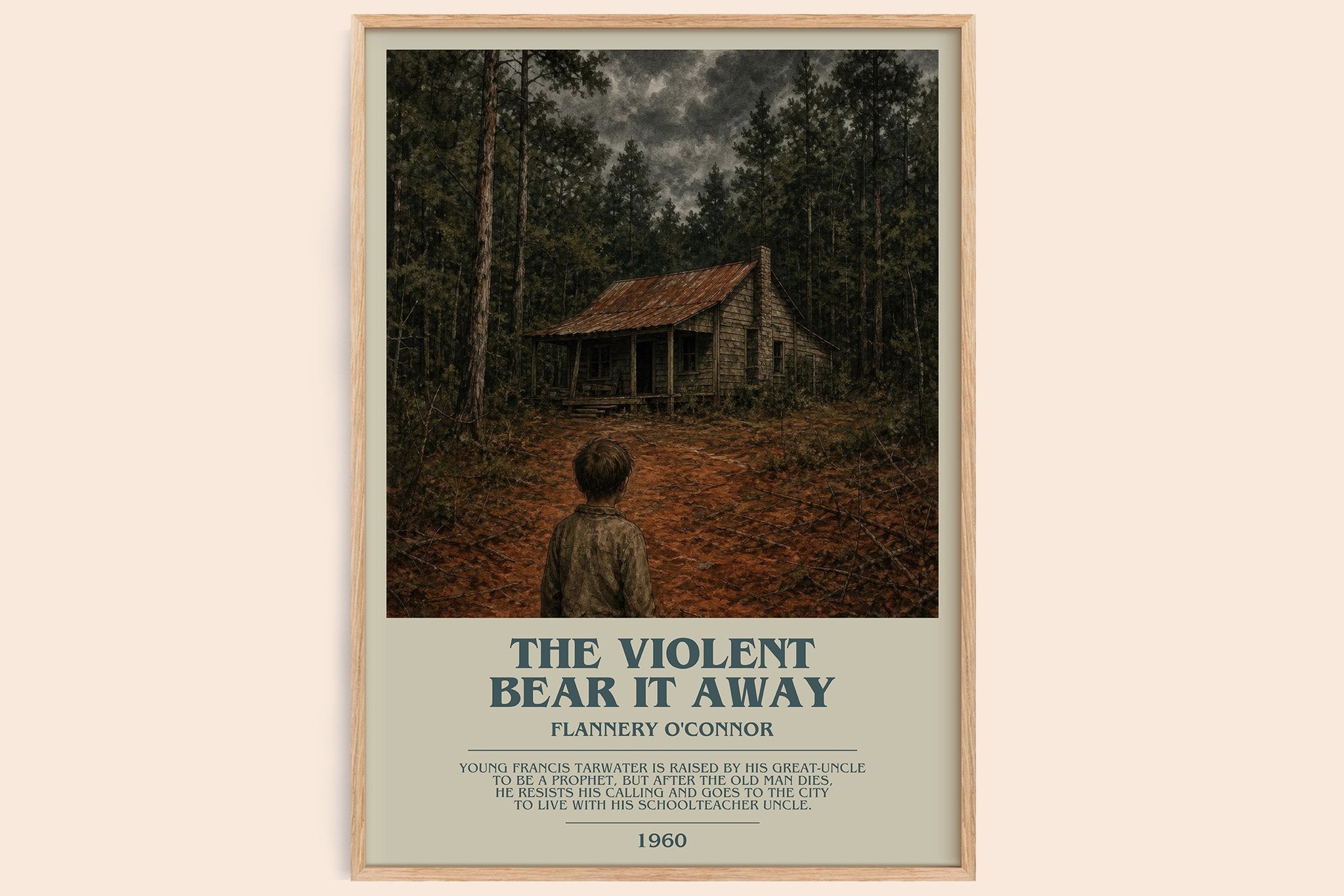 The Violent Bear It Away Bookish Wall Art by Flannery O'Connor