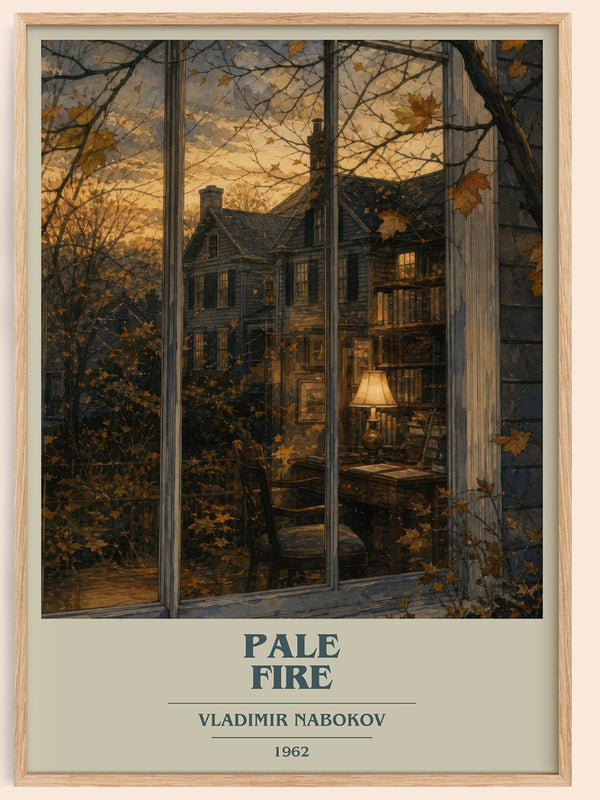 Pale Fire book cover book poster by Vladimir Nabokov – framed literary art print