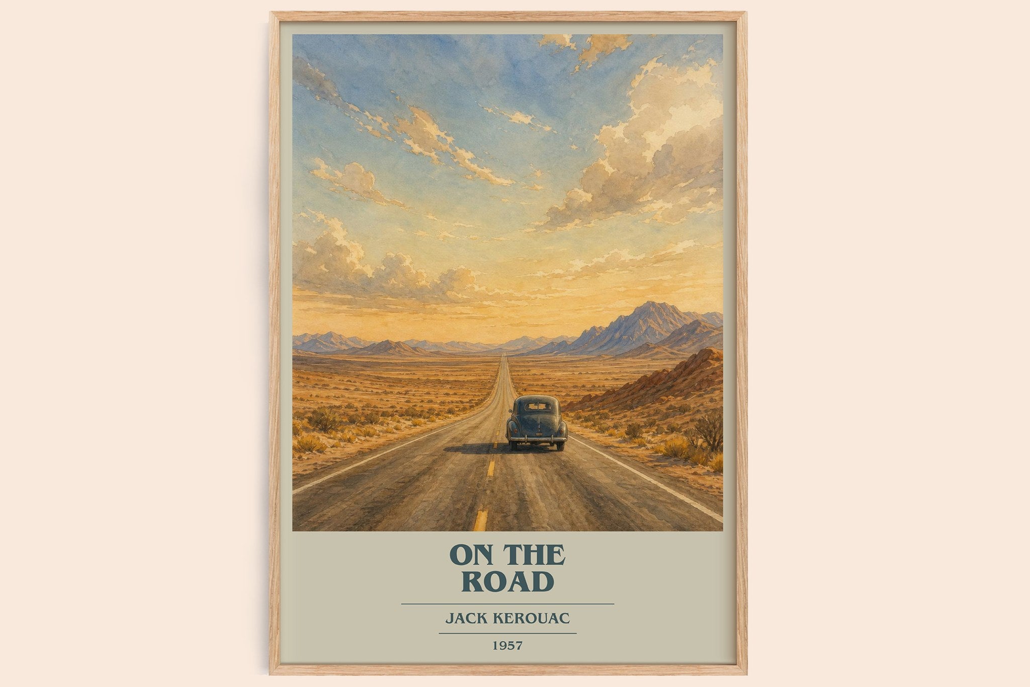 On the Road Book Cover Poster by Jack Kerouac