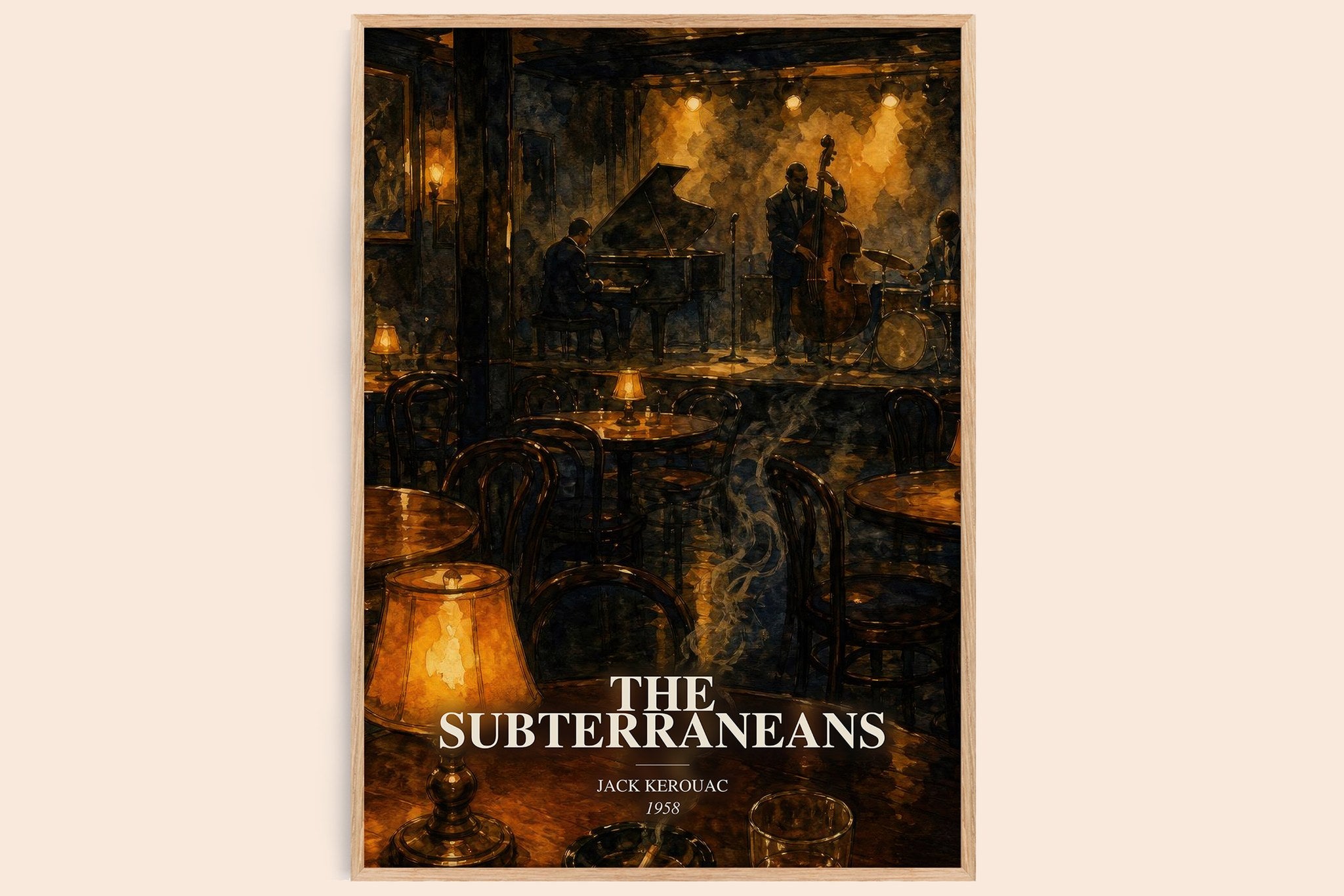 The Subterraneans Book Watercolour Illustration by Jack Kerouac